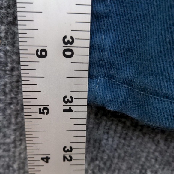 Wrangler Men's Denim Jeans Solid Blue 32x31 5-Pocket 100% Cotton - Picture 13 of 13